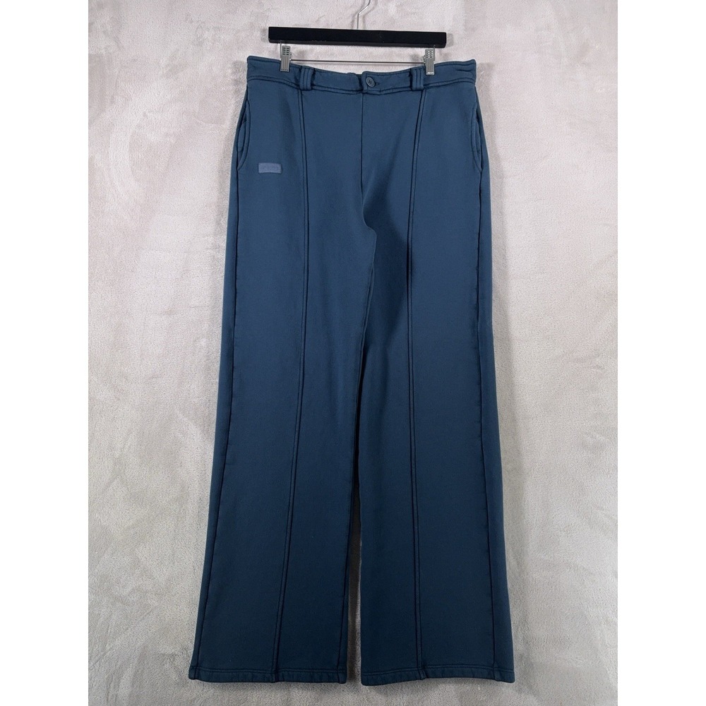 Set‎ Active Sweatpants Womens Size Large Blue Wide Leg Lounge Athleisure